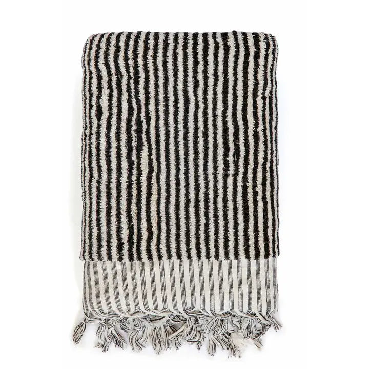 Eurythmics striped jacquard towel