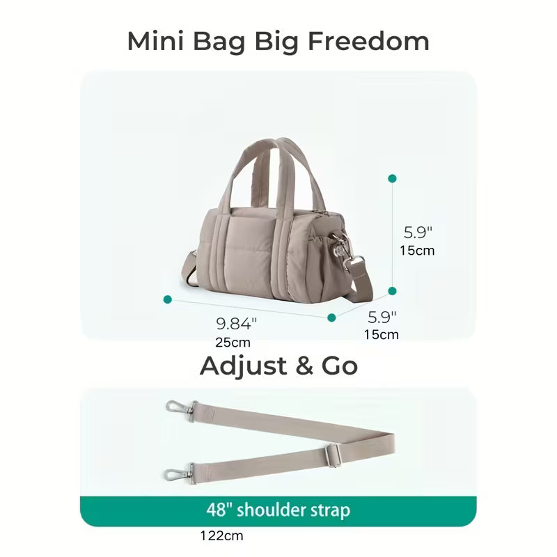 A practical bag for women with a minimalist design