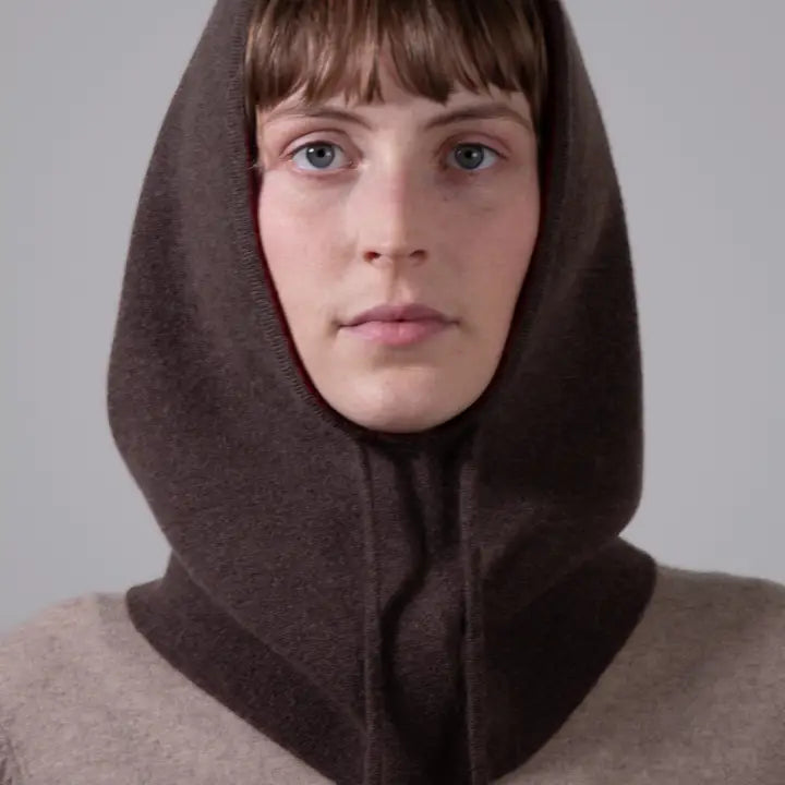 Kahepoolne 100% kashmiirkombe (balaklava) beež