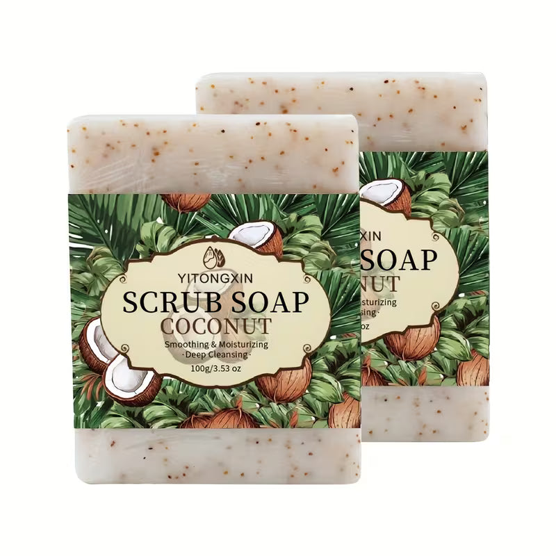 Käsitsi valmistatud külmseep kookosõliga, õrn koorimine