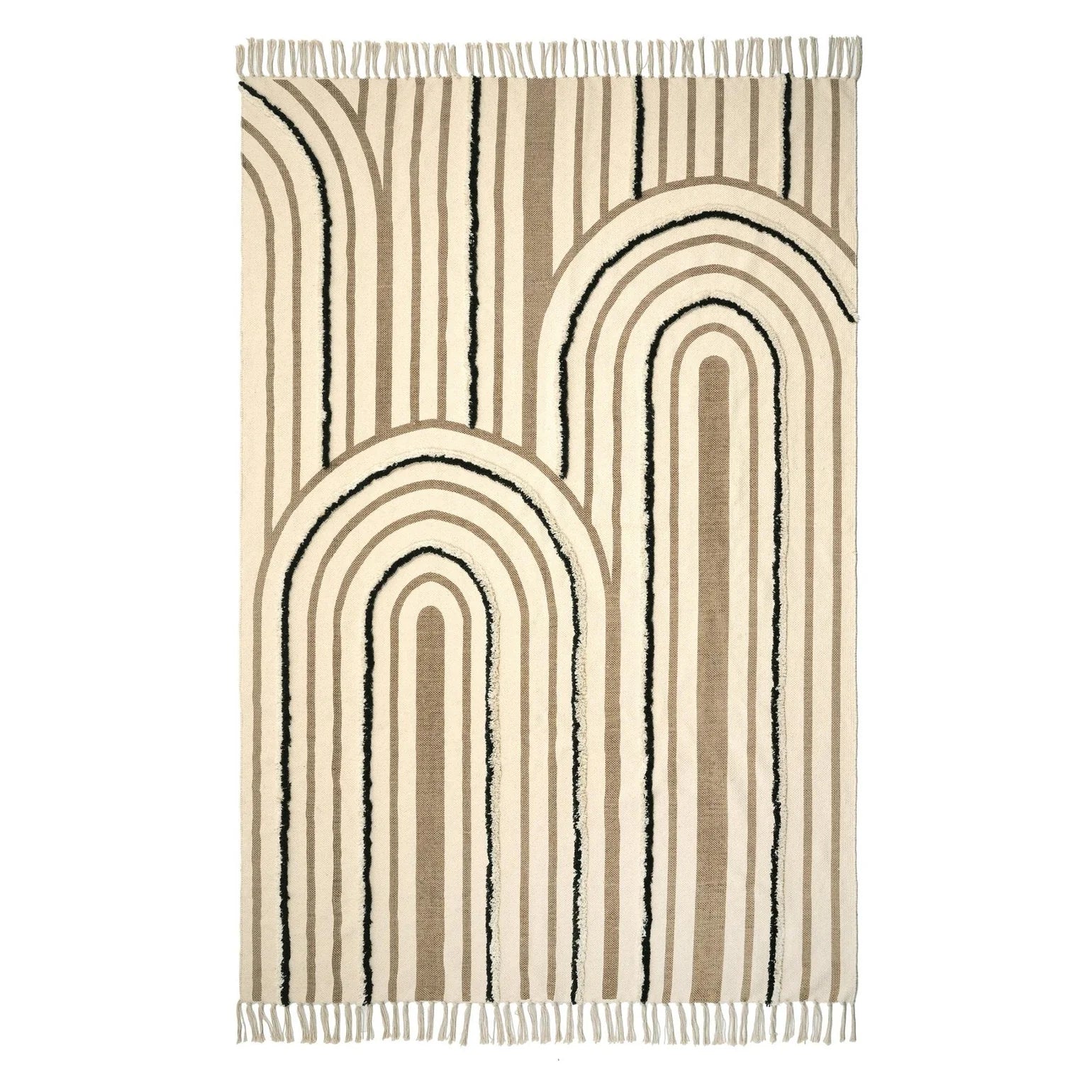 Pestav puuvillane tufeeritud vaip masinkootud albaniga