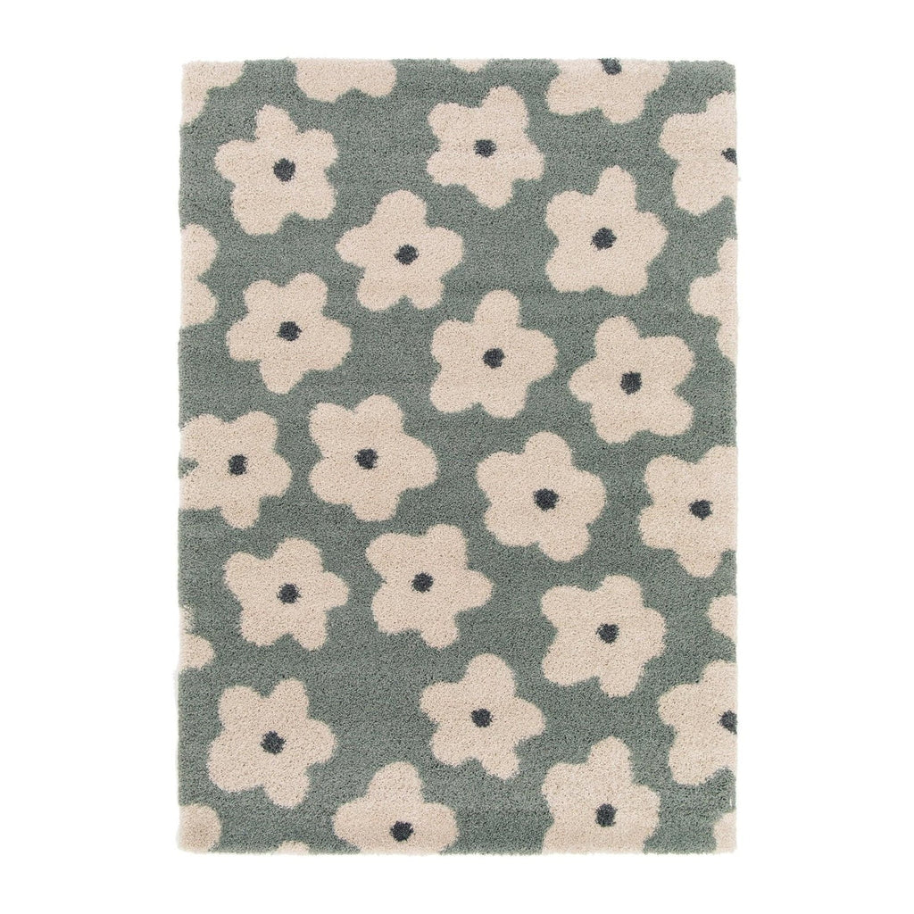 Thick and comfortable children's rug FLOWERS