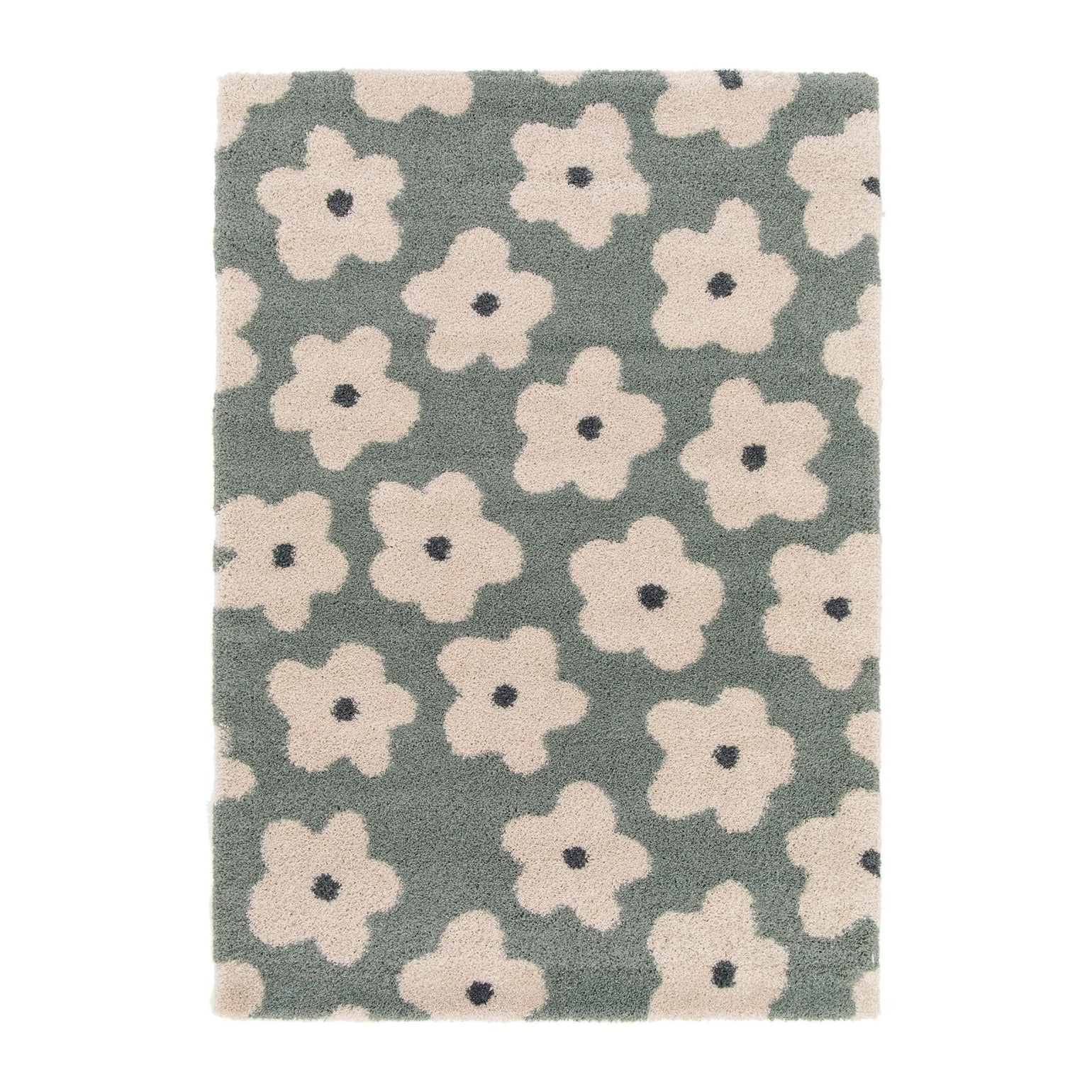 Thick and comfortable children's rug FLOWERS
